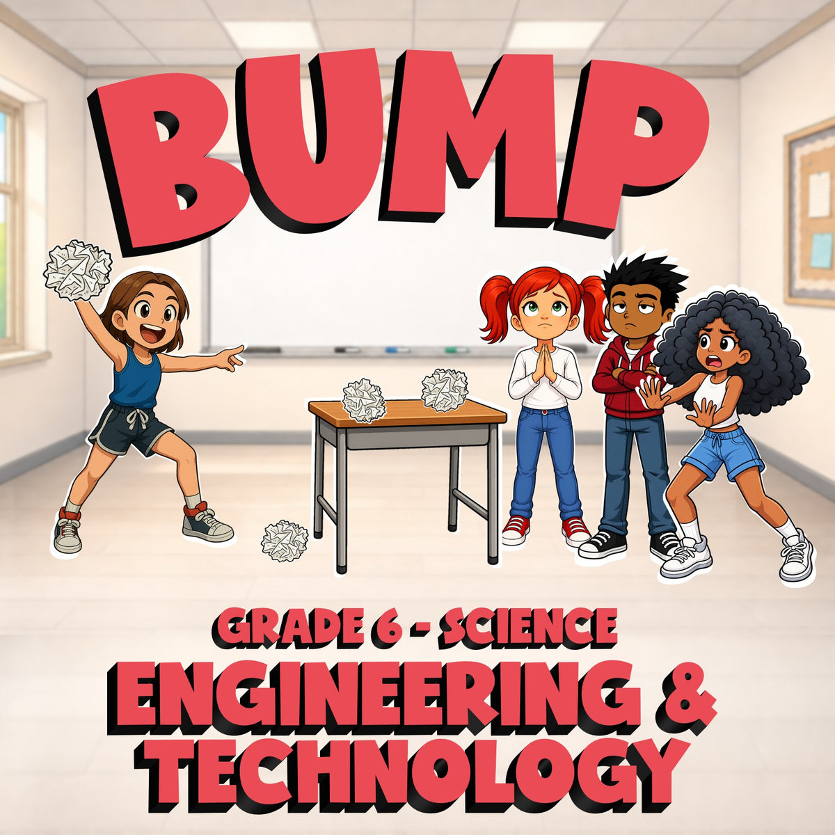 Engineering & Technology BUMP Science Game - No Prep Grade 6 Review Activity