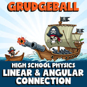 Linear & Angular Connection GRUDGEBALL Science Game - No Prep Physics Review