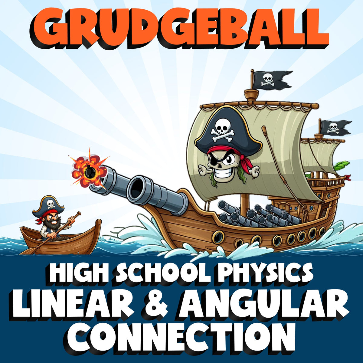 Linear & Angular Connection GRUDGEBALL Science Game - No Prep Physics Review