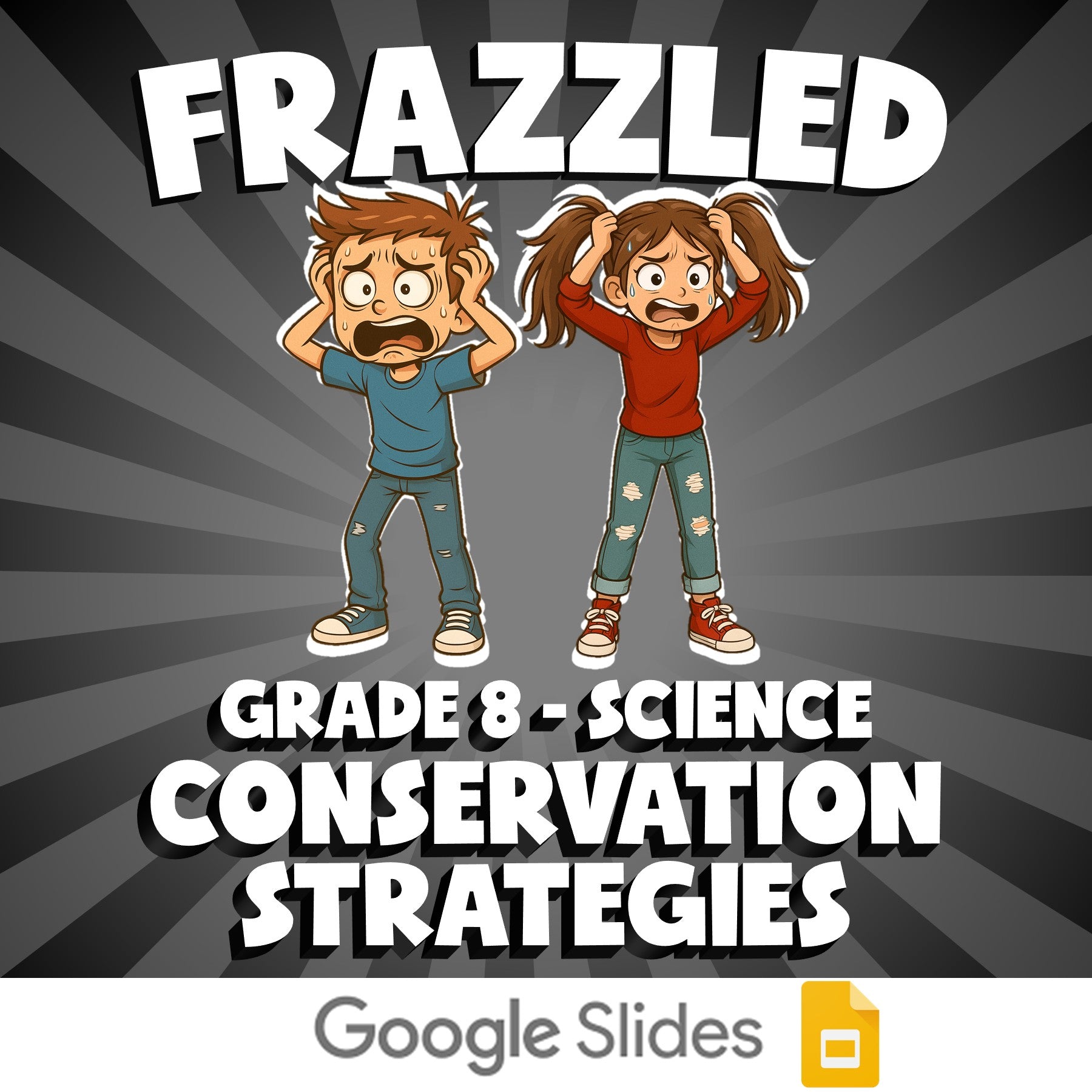 Conservation Strategies FRAZZLED Science Game - No Prep Grade 8 Review Activity