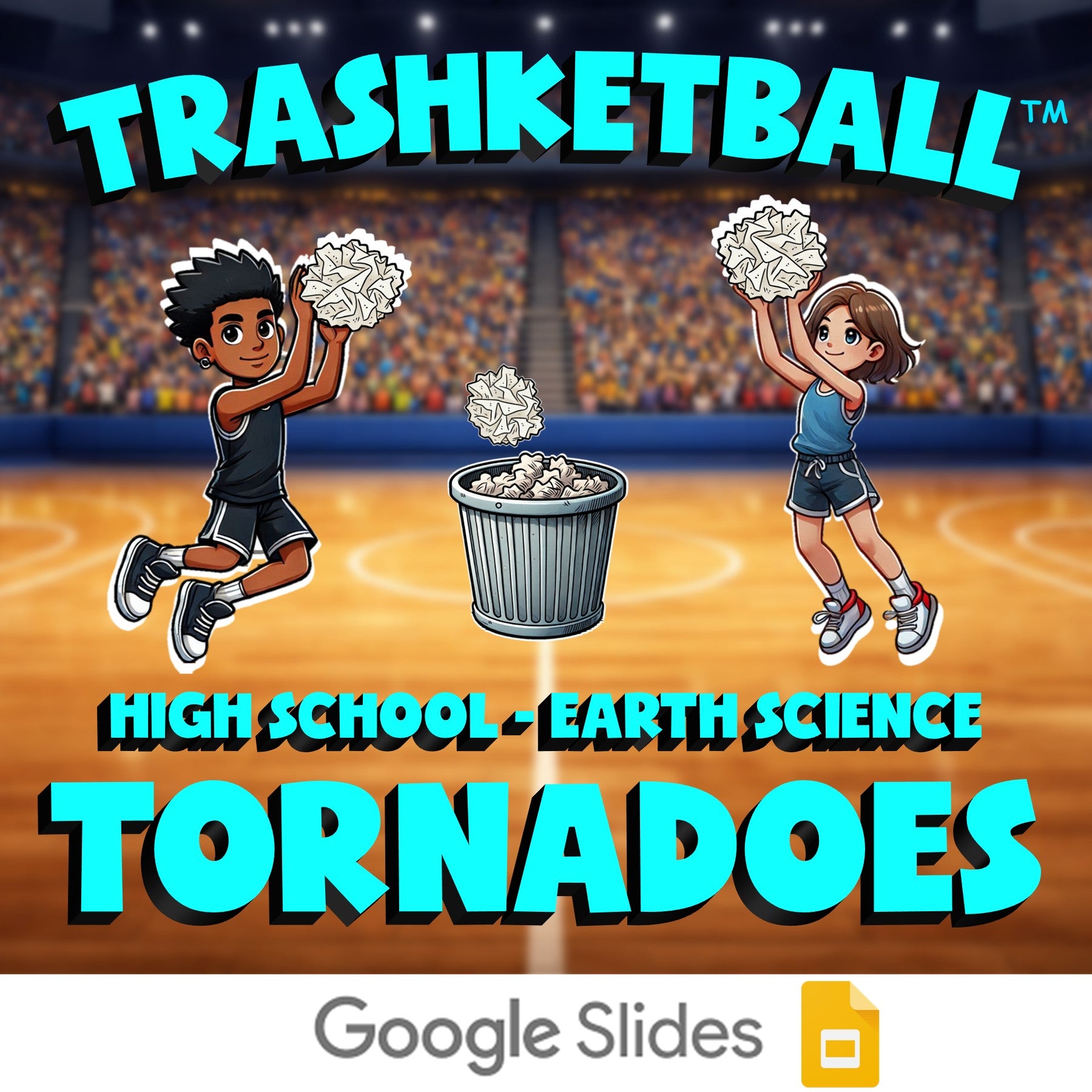 Tornadoes TRASHKETBALL Game - No Prep Earth Science Review Activity
