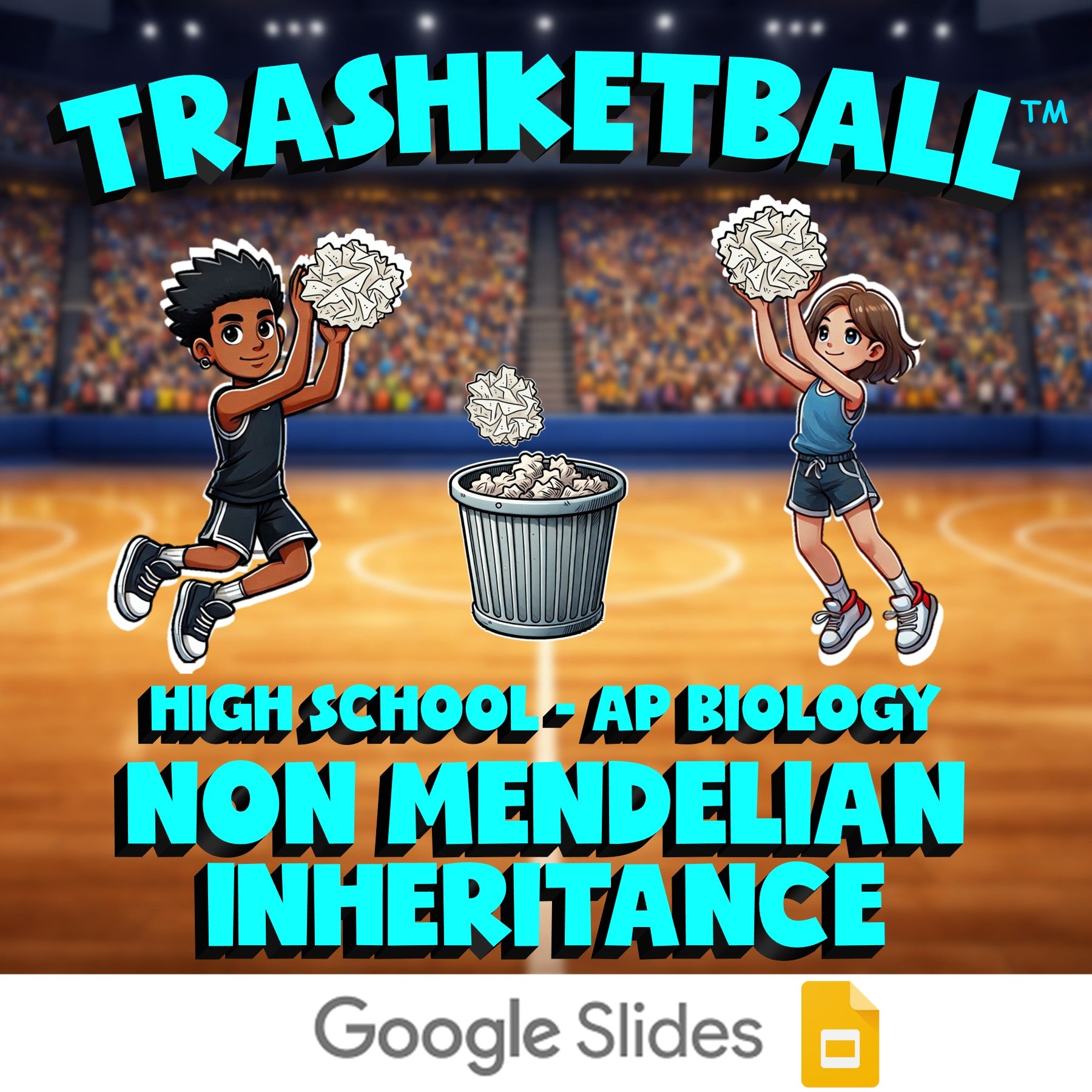 Non Mendelian Inheritance TRASHKETBALL Science Game - No Prep AP Biology Review