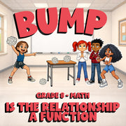 Is the Relationship a Function BUMP Math Game - No Prep Grade 8 Review Activity