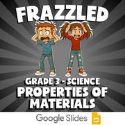 Properties of Materials FRAZZLED Science Game - No Prep Grade 3 Review Activity