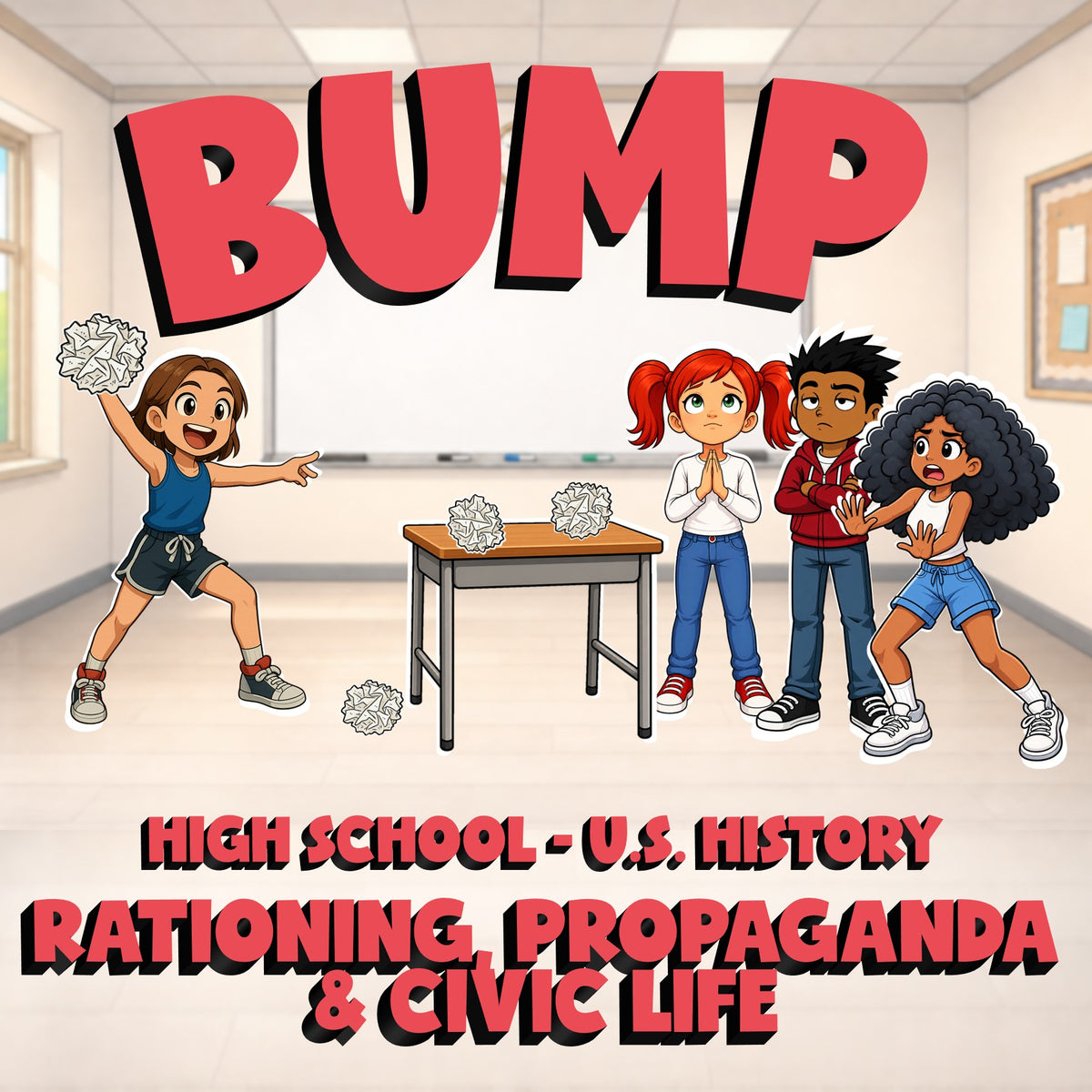 Rationing, Propaganda & Civic Life BUMP U.S. History Game - No Prep Review