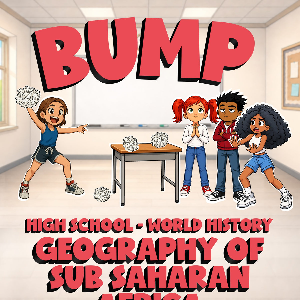 Geography of Sub Saharan Africa BUMP Game - No Prep World History Review