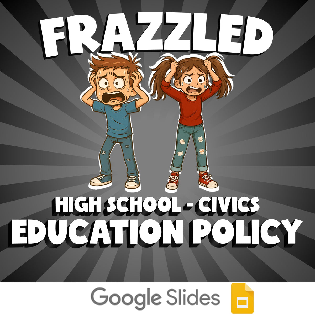 Education Policy FRAZZLED Civics Game - No Prep Review Activity