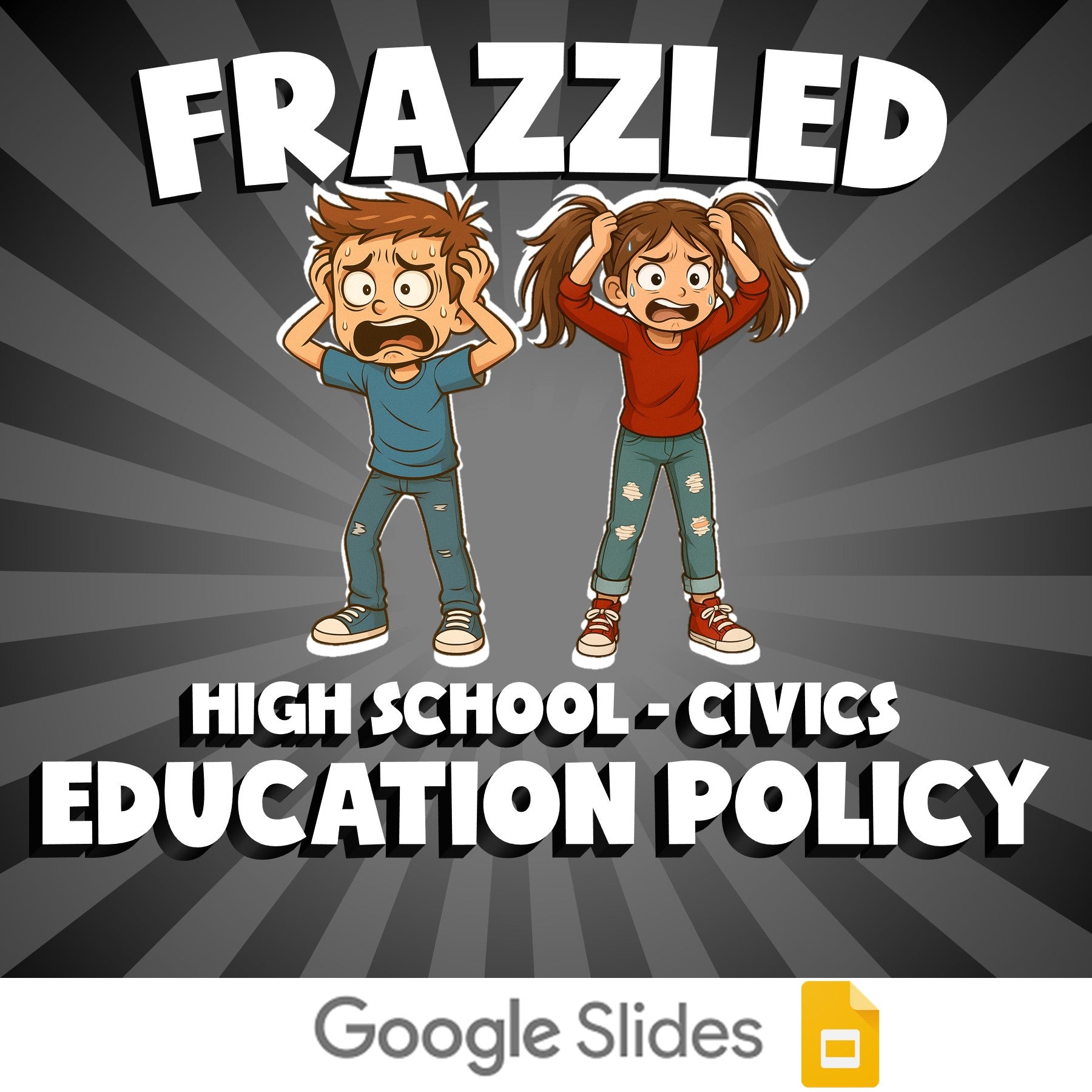 Education Policy FRAZZLED Civics Game - No Prep Review Activity