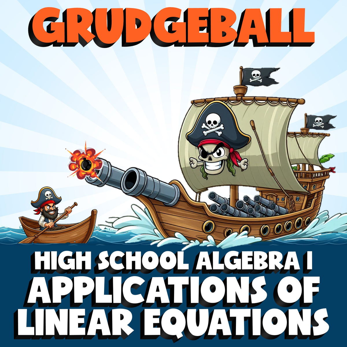 Applications of Linear Equations GRUDGEBALL Math Game - No Prep Algebra 1 Review