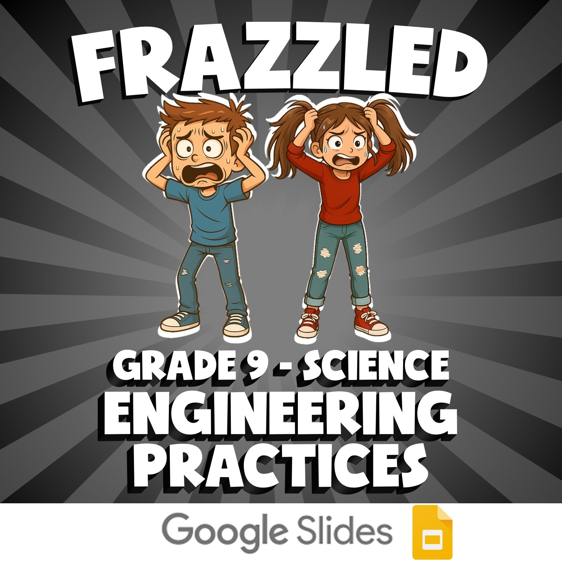 Engineering Practices FRAZZLED Science Game - No Prep Grade 9 Review Activity