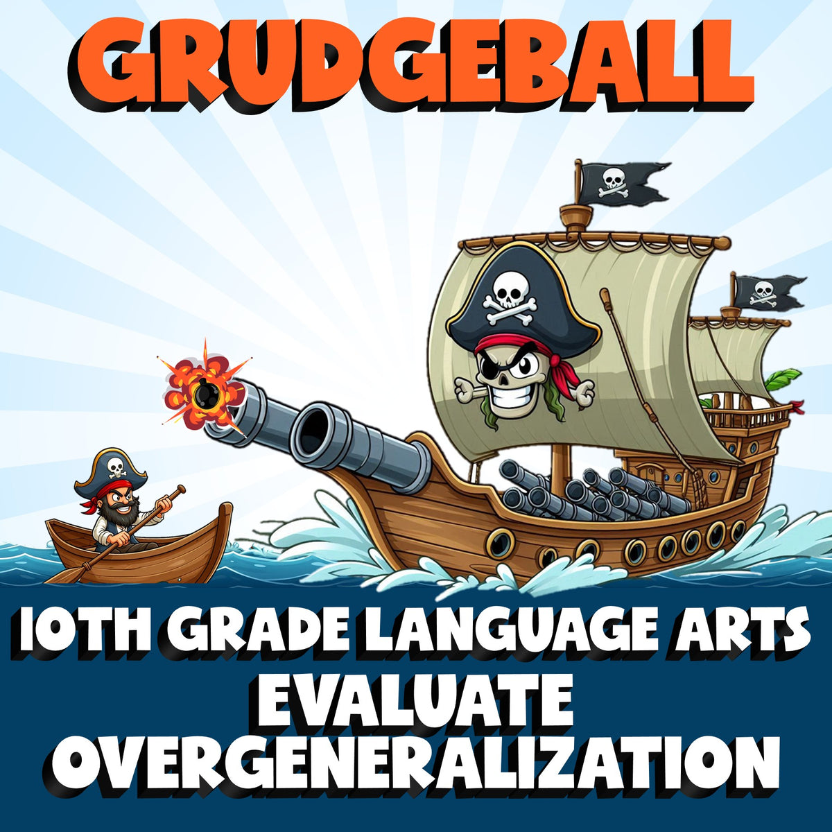 Evaluate Overgeneralization GRUDGEBALL ELA Game - No Prep Grade 10 Review
