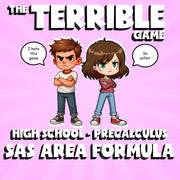 SAS Area Formula THE TERRIBLE GAME - No Prep PreCalculus Math Review Activity