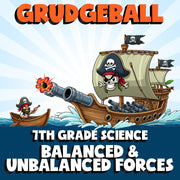 Balanced & Unbalanced Forces GRUDGEBALL Science Game - No Prep Grade 7 Review
