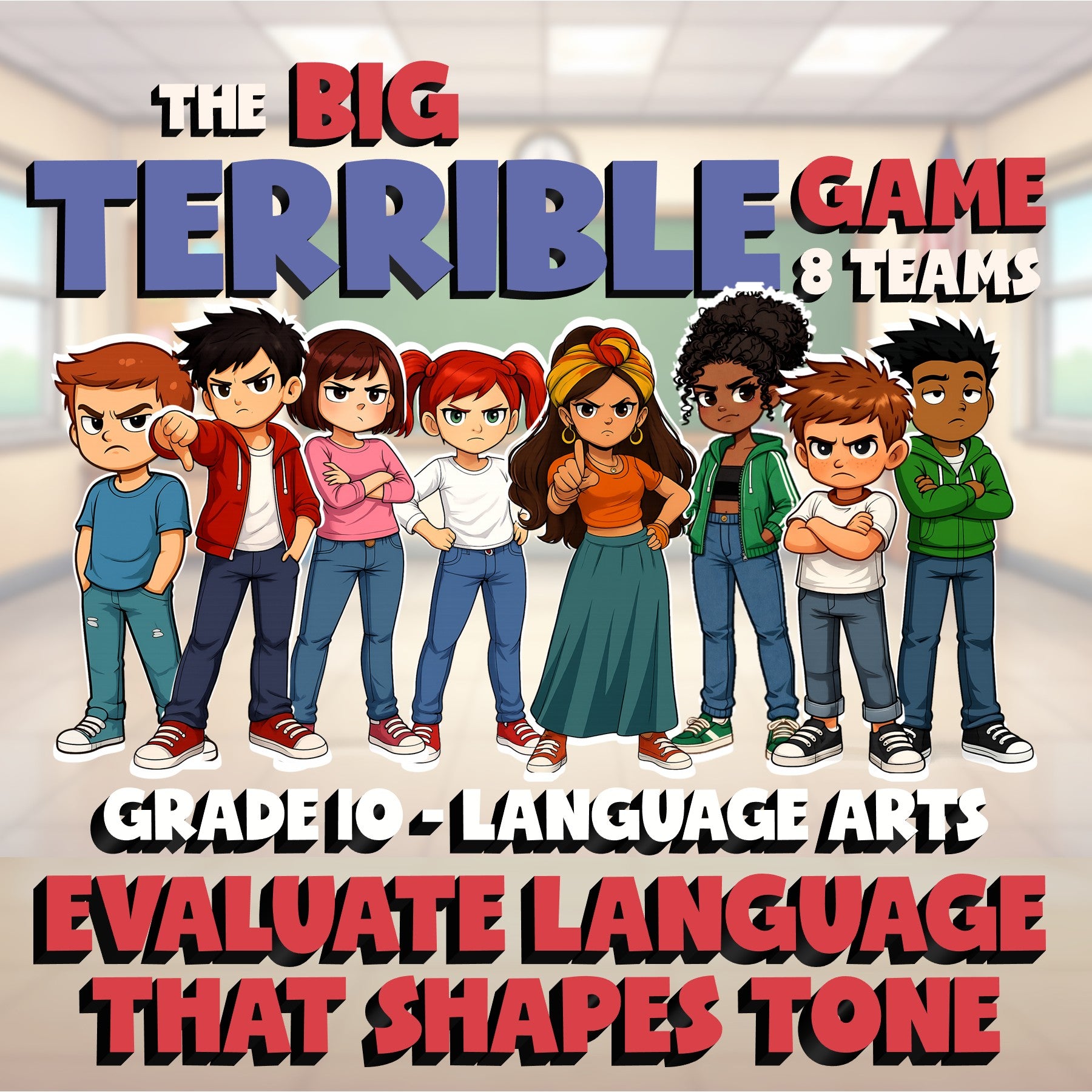 Evaluate Language That Shapes Tone BIG TERRIBLE GAME - Grade 10 ELA Review