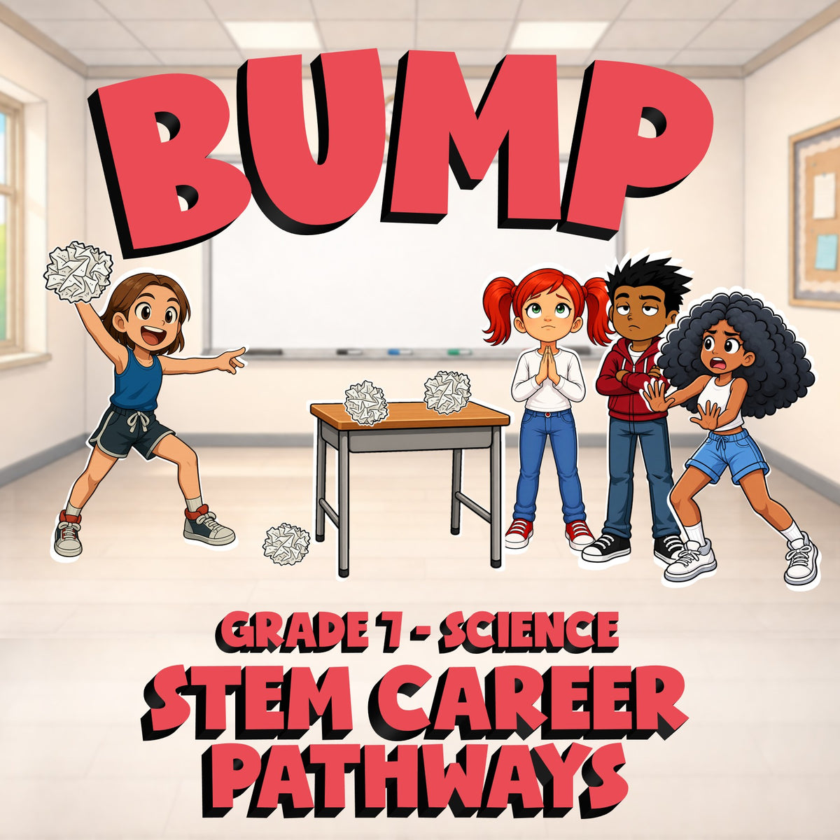 STEM Career Pathways BUMP Science Game - No Prep Grade 7 Review Activity
