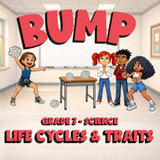 Life Cycles & Traits BUMP Science Game - No Prep Grade 3 Review Activity