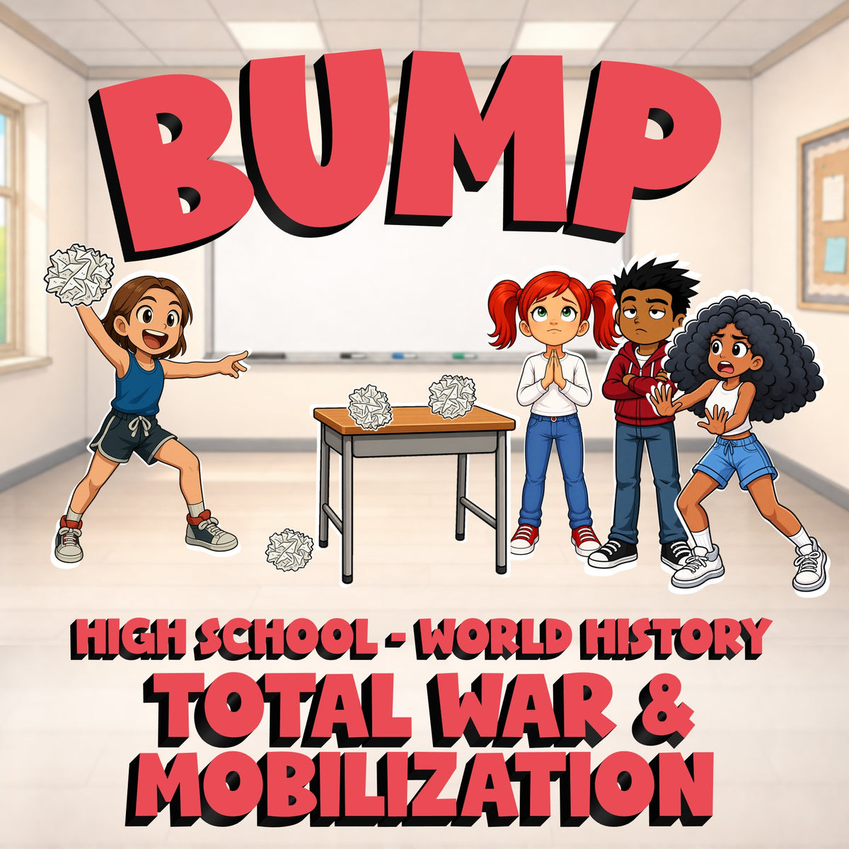 Total War & Mobilization BUMP Game - No Prep World History Review Activity