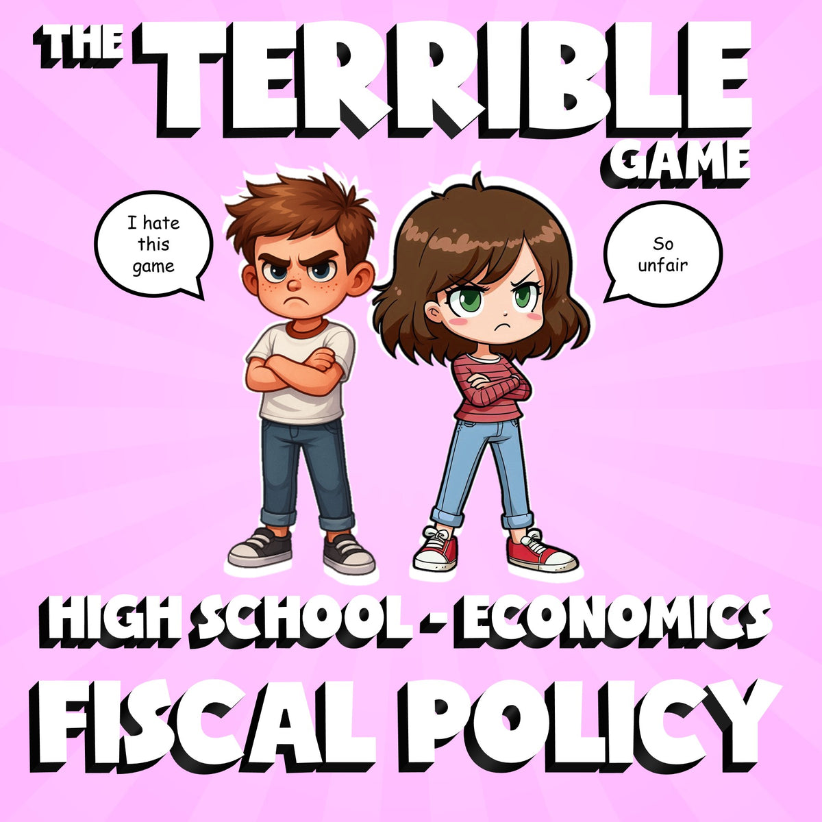 Fiscal Policy THE TERRIBLE GAME - No Prep Economics Review Activity