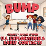 U.S. Exploration & Early Contacts BUMP Socials Game - No Prep Grade 3 Review