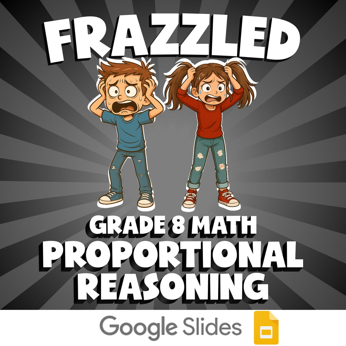 Proportional Reasoning FRAZZLED Math Game - No Prep Grade 8 Review Activity