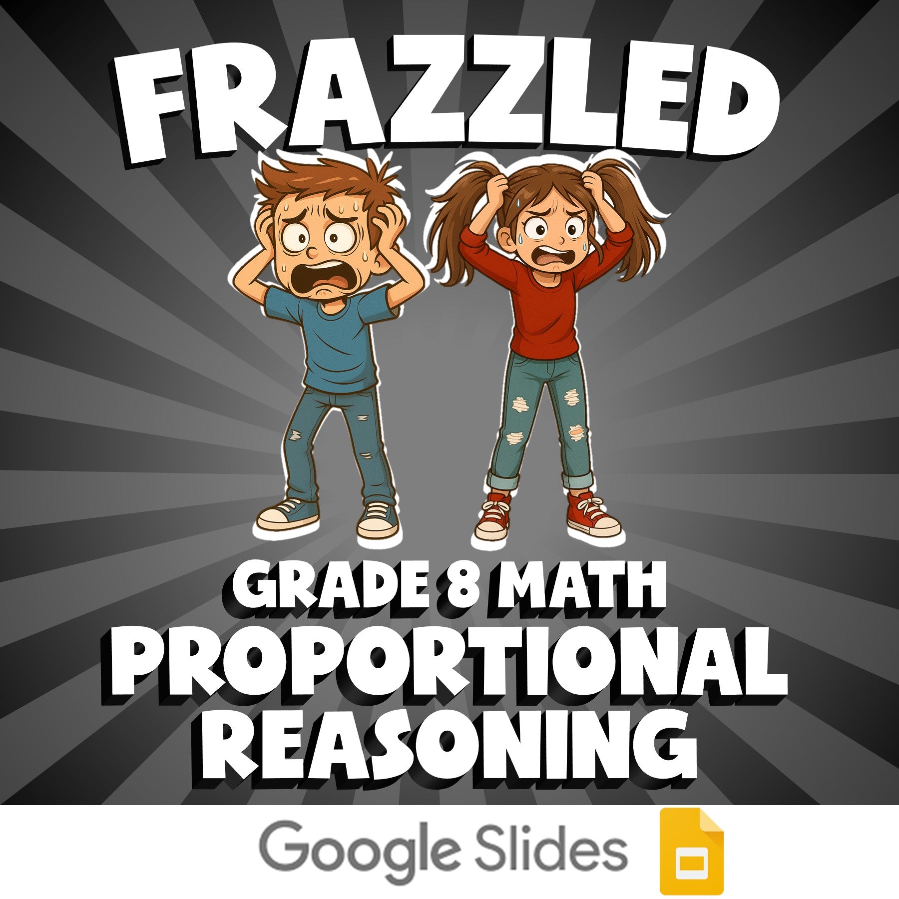 Proportional Reasoning FRAZZLED Math Game - No Prep Grade 8 Review Activity