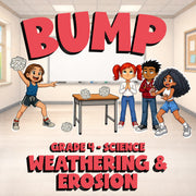 Weathering & Erosion BUMP Science Game - No Prep Grade 4 Review Activity