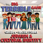 Judaism & Cultural Identity BIG TERRIBLE GAME - No Prep Grade 6 Socials Review