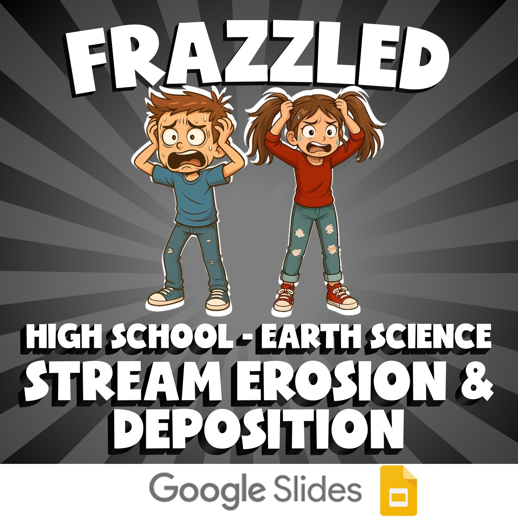 Stream Erosion & Deposition FRAZZLED Game - No Prep Earth Science Review