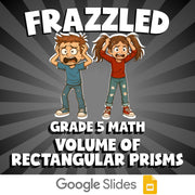 Volume of Rectangular Prisms FRAZZLED Math Game - No Prep Grade 5 Review