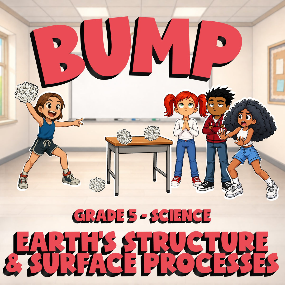 Earth’s Structure & Surface Processes BUMP Science Game - No Prep Grade 5 Review