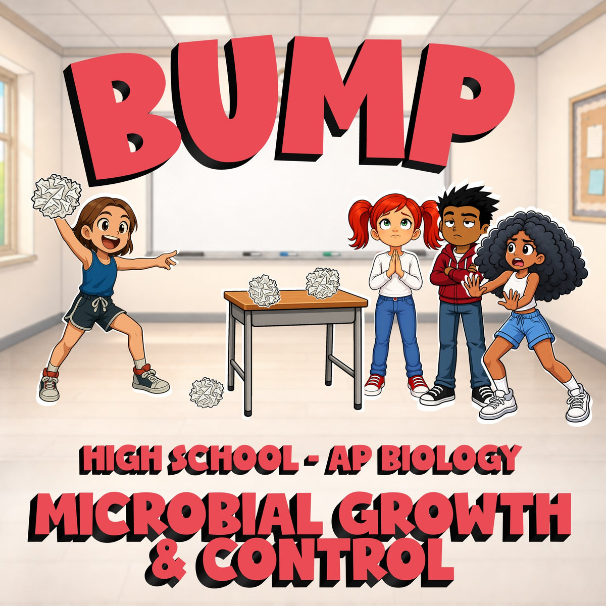 Microbial Growth & Control BUMP Science Game - No Prep AP Biology Review