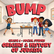 Origins & History of Judaism BUMP Socials Game - No Prep Grade 6 Review Activity