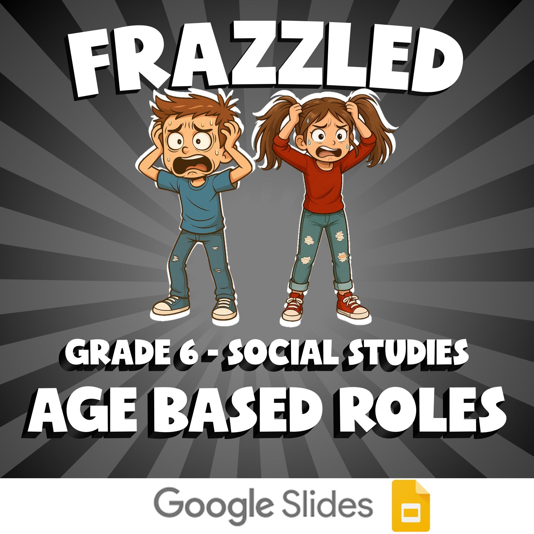 Age Based Roles FRAZZLED Socials Game - No Prep Grade 6 Review Activity