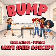 Wave Speed Concept BUMP Science Game - No Prep Physics Review Activity