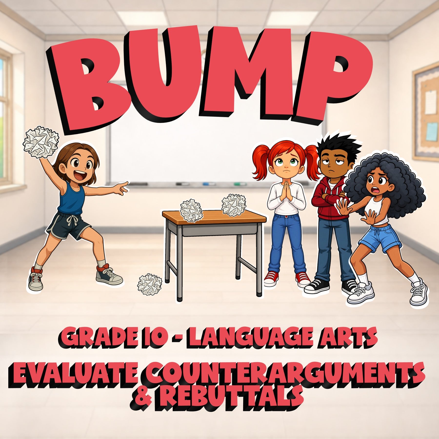 Evaluate Counterarguments & Rebuttals BUMP ELA Game - No Prep Grade 10 Review