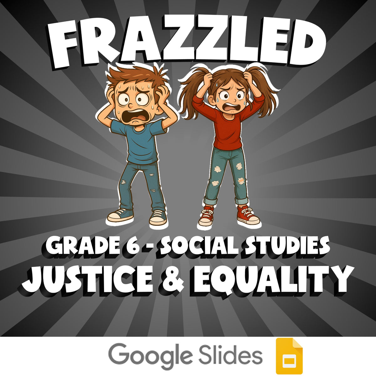 Justice & Equality FRAZZLED Socials Game - No Prep Grade 6 Review Activity