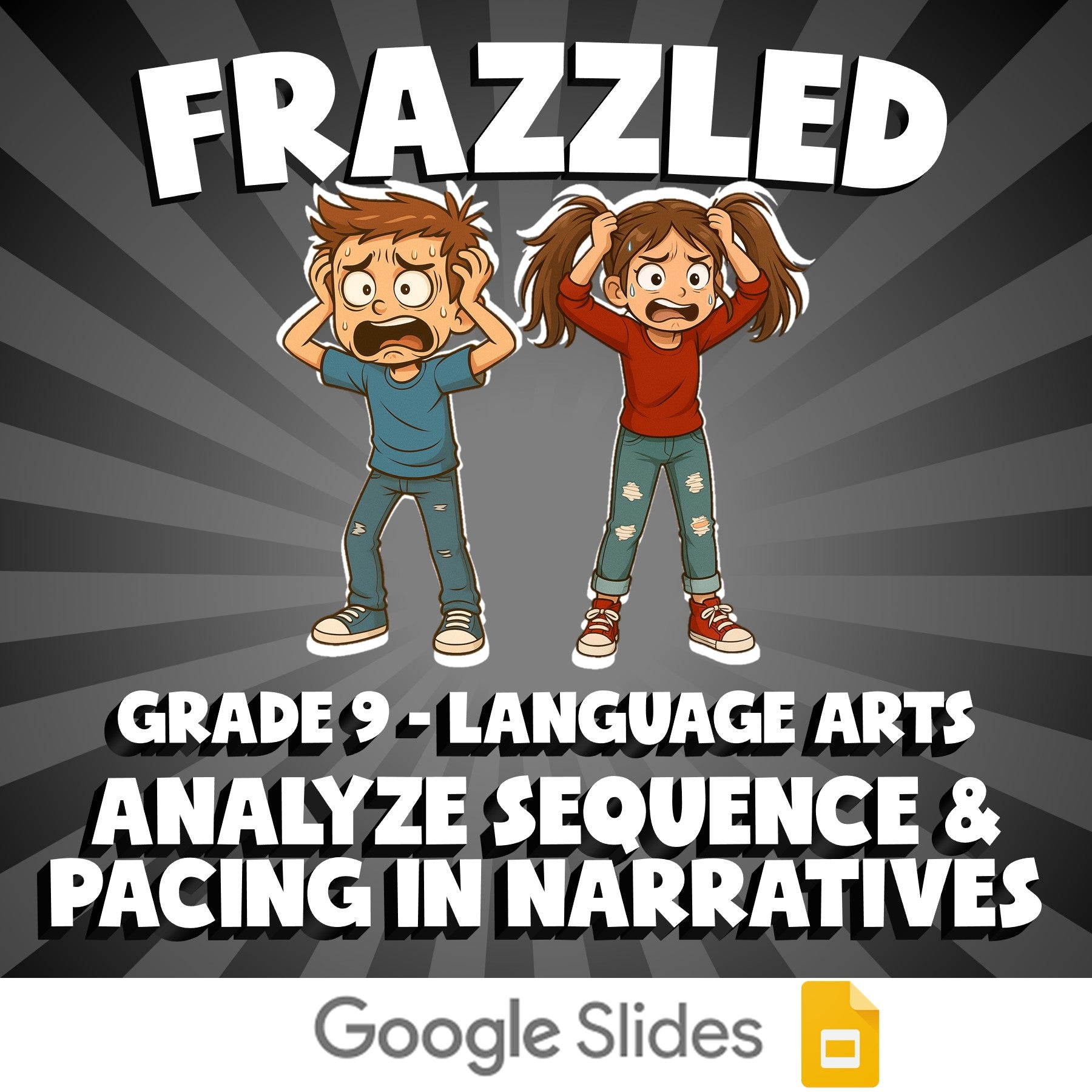 Analyze Sequence & Pacing in Narratives FRAZZLED ELA Game - No Prep Grade 9