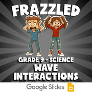 Wave Interactions FRAZZLED Science Game - No Prep Grade 9 Review Activity