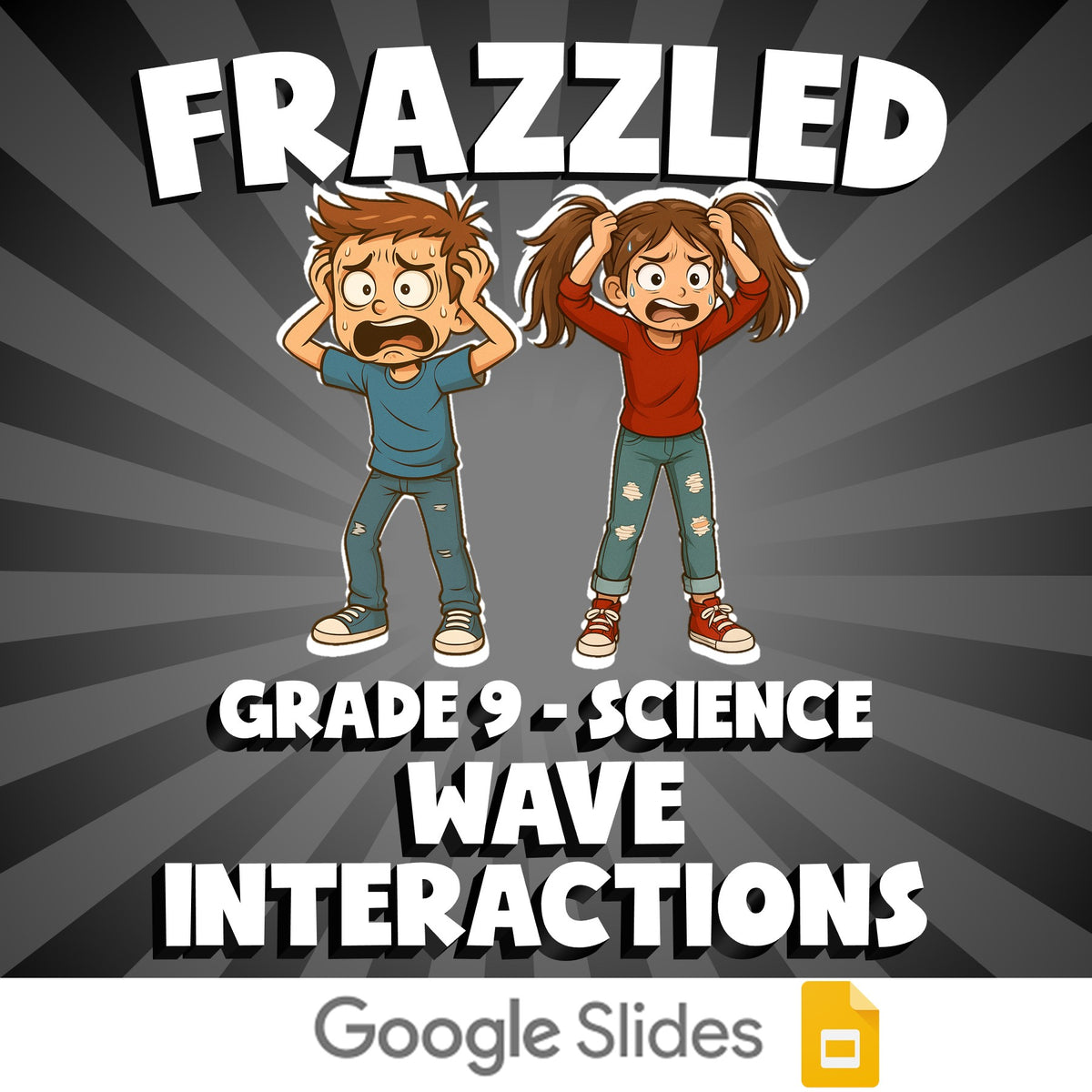 Wave Interactions FRAZZLED Science Game - No Prep Grade 9 Review Activity