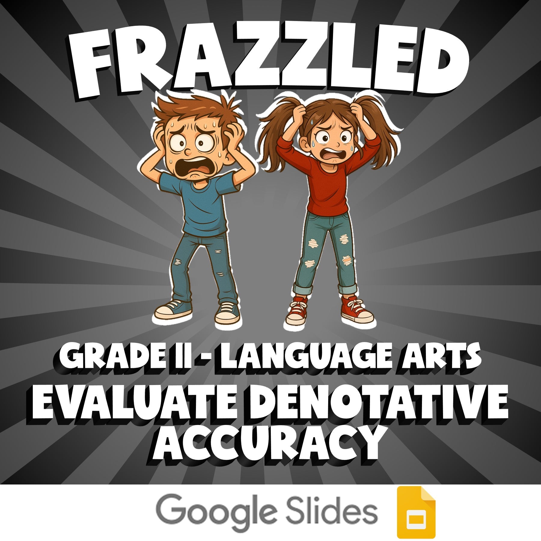 Evaluate Denotative Accuracy FRAZZLED ELA Game - No Prep Grade 11 Review
