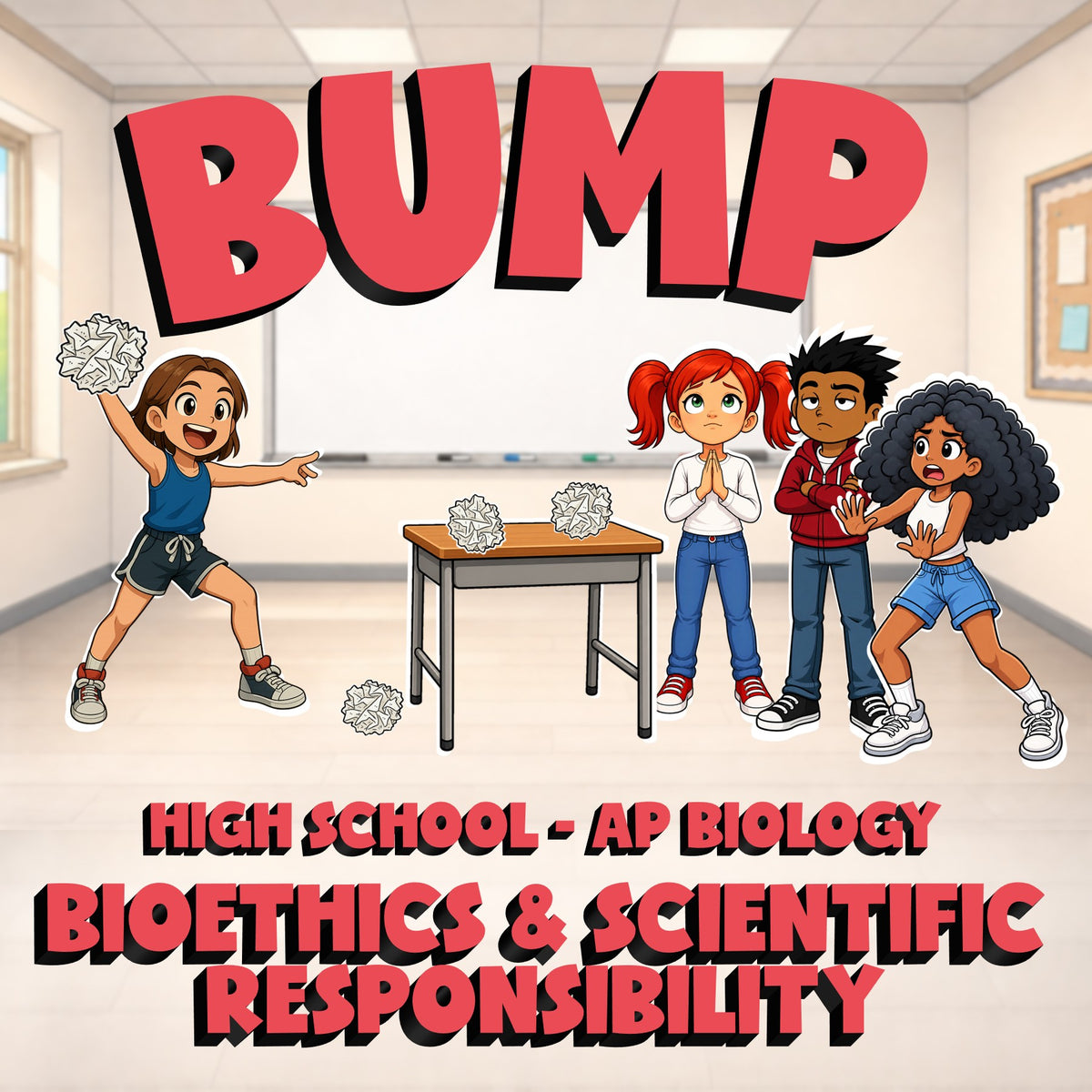 Bioethics & Scientific Responsibility BUMP Science Game - No Prep AP Biology