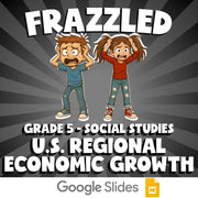 U.S. Regional Economic Growth FRAZZLED Socials Game - No Prep Grade 5 Review