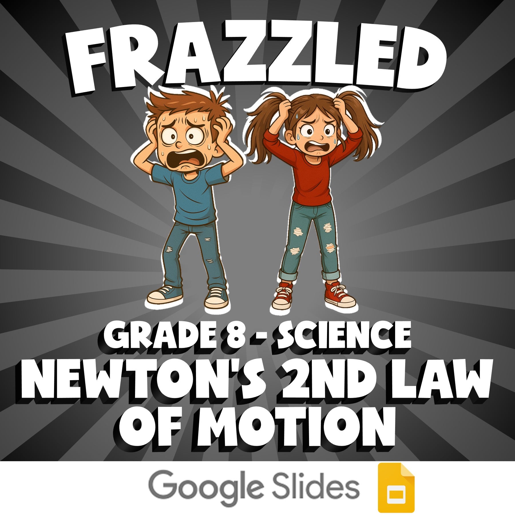 Newton’s 2nd Law of Motion FRAZZLED Science Game - No Prep Grade 8 Review