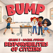 Responsibilities of Citizens BUMP Socials Game - No Prep Grade 3 Review Activity