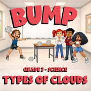 Types of Clouds BUMP Science Game - No Prep Grade 3 Review Activity