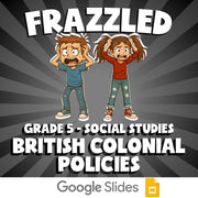 British Colonial Policies FRAZZLED Socials Game - No Prep Grade 5 Review