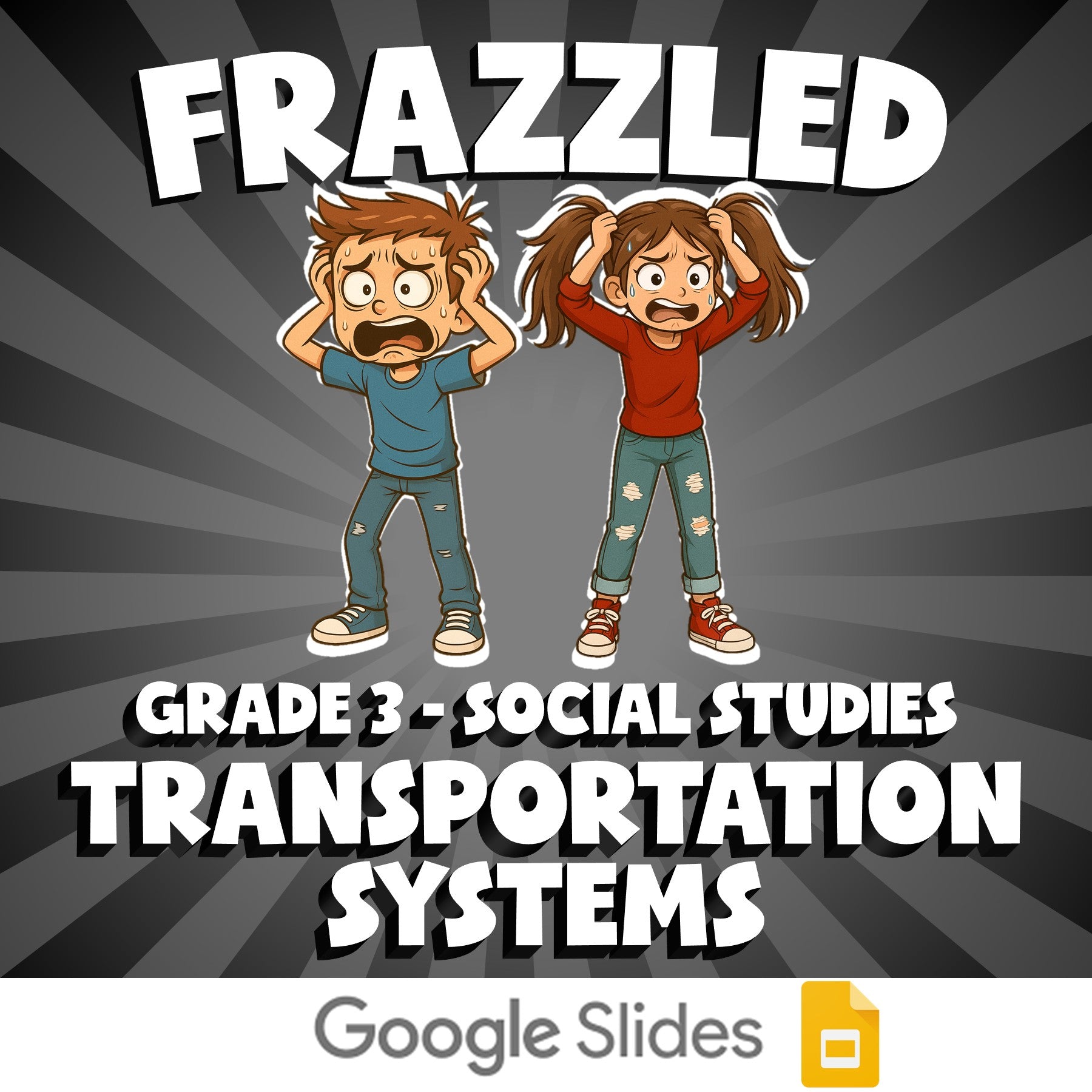 Transportation Systems FRAZZLED Socials Game - No Prep Grade 3 Review Activity