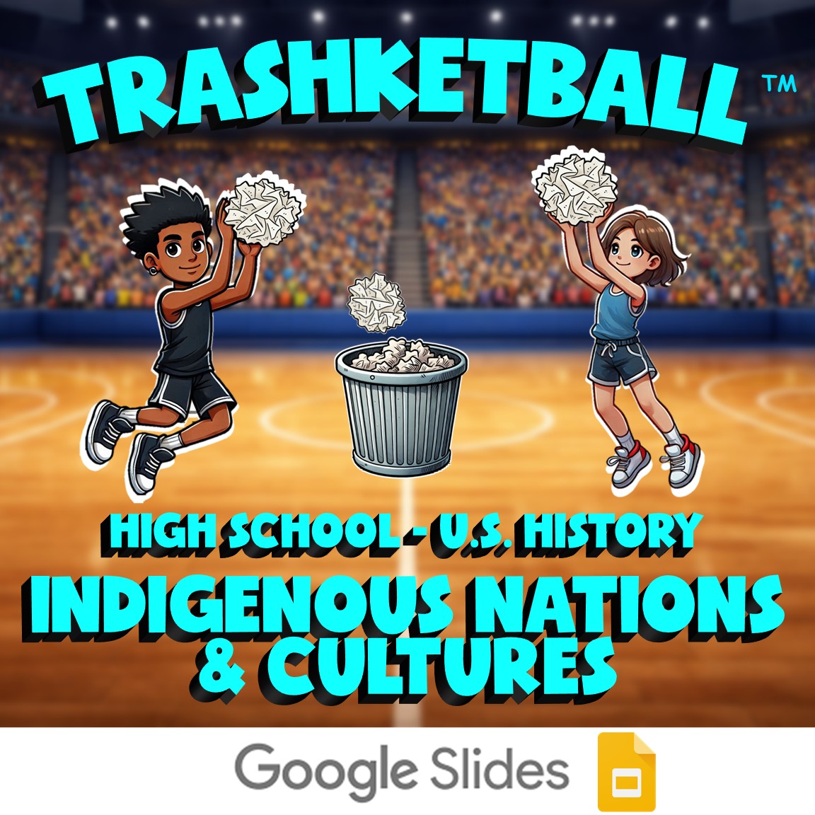Indigenous Nations & Cultures TRASHKETBALL U.S. History Game - No Prep Review