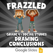 Drawing Conclusions FRAZZLED Socials Game - No Prep Grade 4 Review Activity