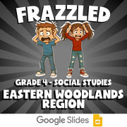 Eastern Woodlands Region FRAZZLED Socials Game - No Prep Grade 4 Review Activity